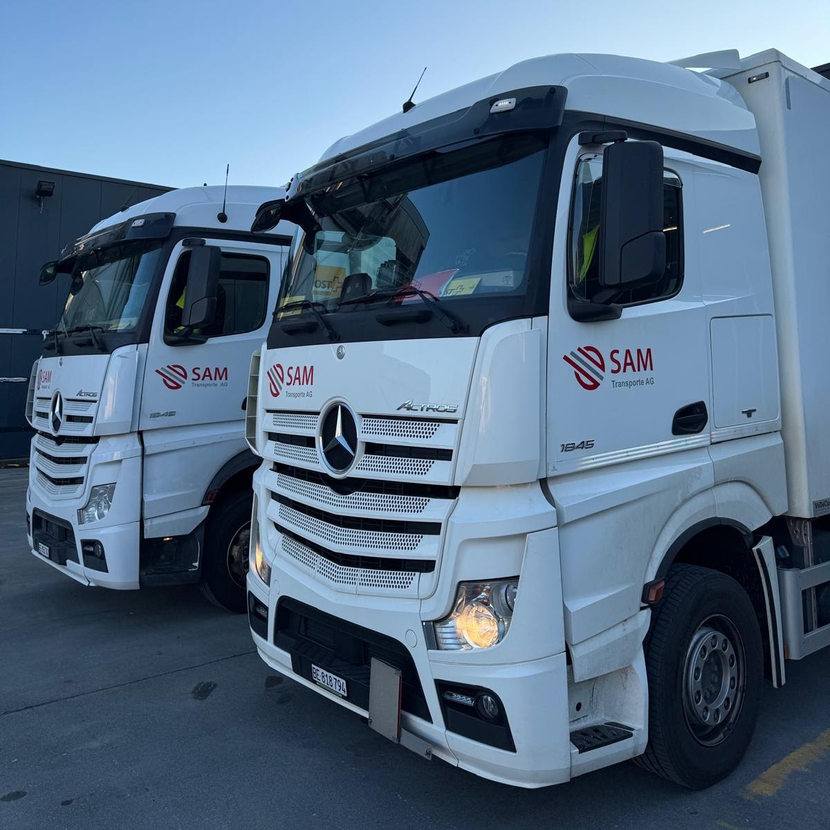 SAM Transporte AG Fuhrpark - Mercedes-Benz Actros LKWs
